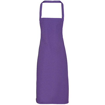 PR102 Cotton Bib Apron Purple