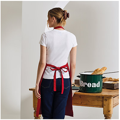 PR102 Cotton Bib Apron Red
