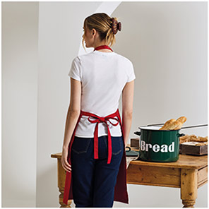 PR102 Cotton Bib Apron Red