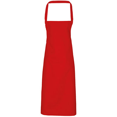 PR102 Cotton Bib Apron Red