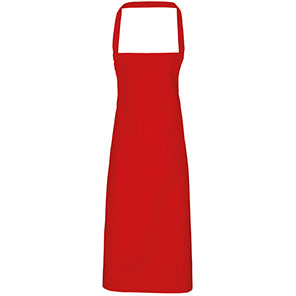Premier PR102 Red Cotton Bib Apron