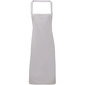 Premier PR102 Silver Cotton Bib Apron