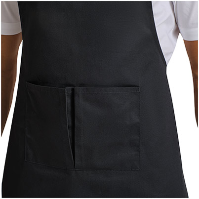 Premier Espresso PR123 Black/Brown Bib Apron