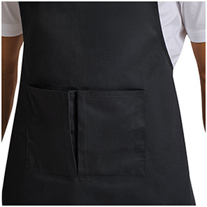 Premier Espresso PR123 Black/Brown Bib Apron