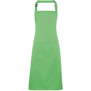 Premier PR154 Apple Green Bib Apron with Pocket
