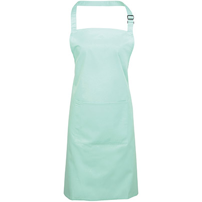 Premier PR154 Aqua Bib Apron with Pocket