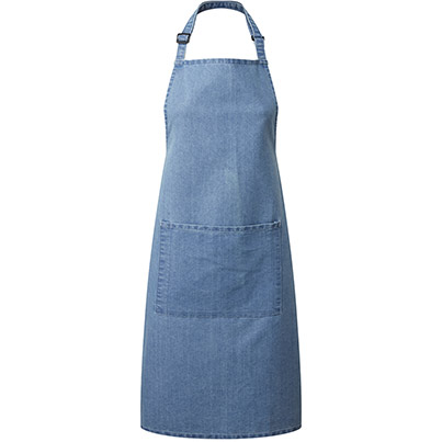 Premier PR154 Blue Denim Apron with Pocket