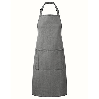 Premier PR154 Grey Denim Apron with Pocket