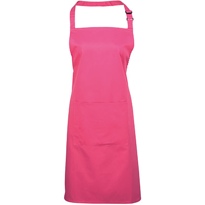 Premier PR154 Hot Pink Apron with Pocket