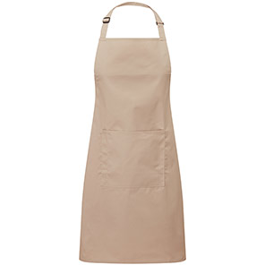 Premier PR154 Latte Bib Apron with Pocket