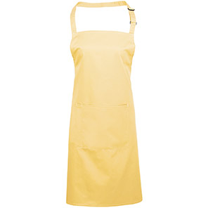 Premier PR154 Lemon Bib Apron with Pocket