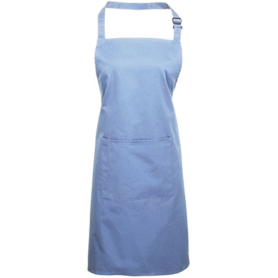 Premier PR154 Mid Blue Apron with Pocket