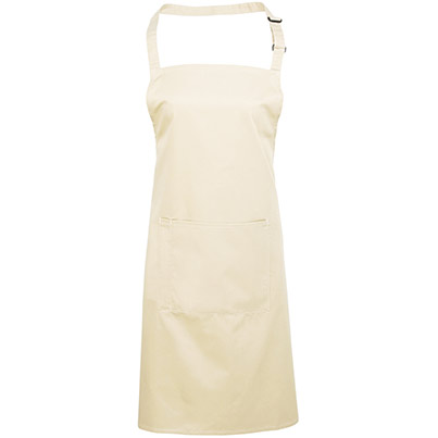 Premier PR154 Natural Apron with Pocket
