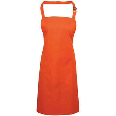 Premier PR154 Orange Apron with Pocket