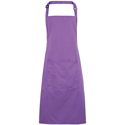 Premier PR154 Rich Violet Apron with Pocket