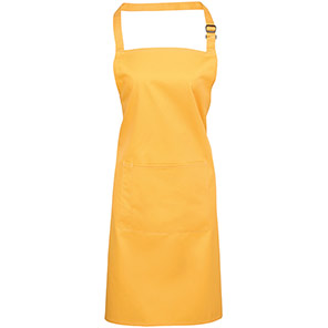Premier PR154 Sunflower Bib Apron with Pocket
