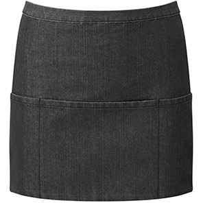 Premier PR155 Black Denim Three-Pocket Apron