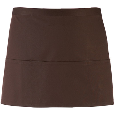 Premier PR155 Brown 3-Pocket Apron