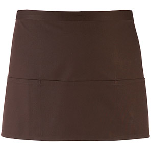 Premier PR155 Brown Three-Pocket Apron