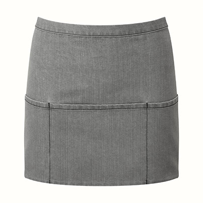 Premier PR155 Grey Denim 3-Pocket Apron