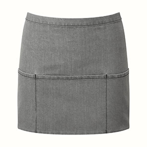 Premier PR155 Grey Denim Three-Pocket Apron