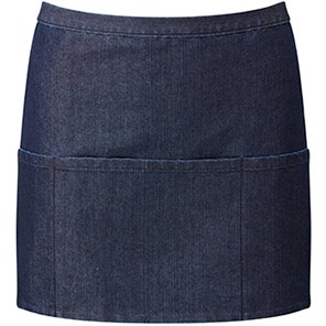 Premier PR155 Indigo Denim Three-Pocket Apron