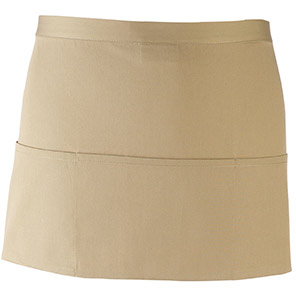 Premier PR155 Khaki Three-Pocket Apron