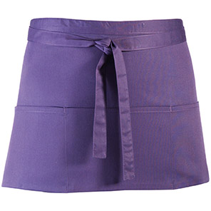 Premier PR155 Purple Three-Pocket Apron