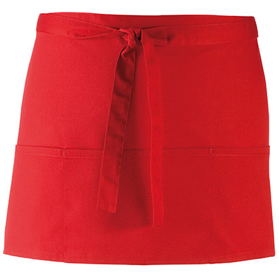 Premier PR155 Red 3-Pocket Apron