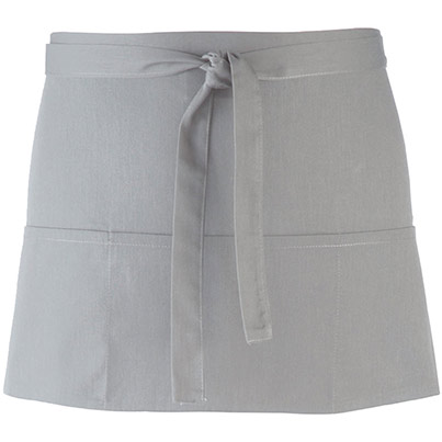 Premier PR155 Silver 3-Pocket Apron