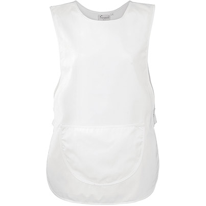 Premier PR171 Women’s White Tabard With Pocket