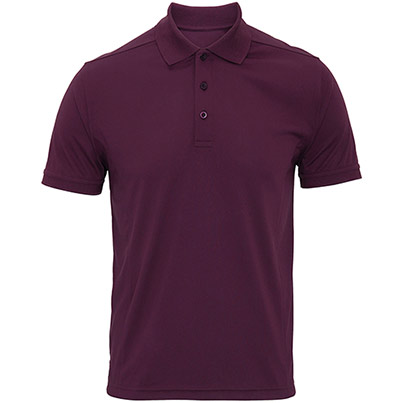 Premier Coolchecker PR615 Men’s Aubergine Polo Shirt