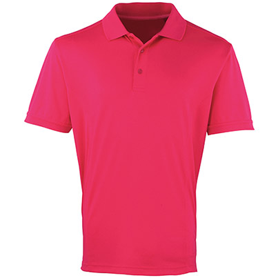 Premier Coolchecker PR615 Men’s Hot Pink Polo Shirt