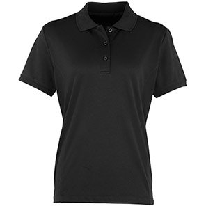 Premier Coolchecker PR616 Women’s Black Polo Shirt 2XL