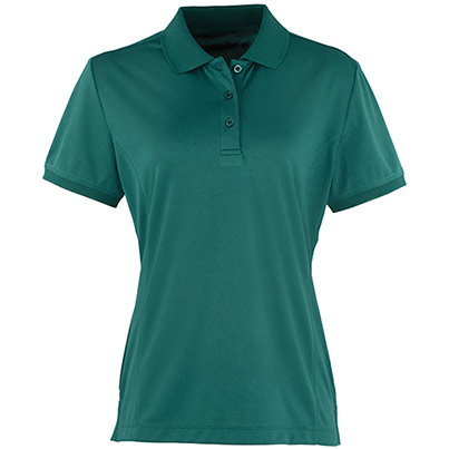 Premier Coolchecker PR616 Women’s Bottle Green Polo Shirt