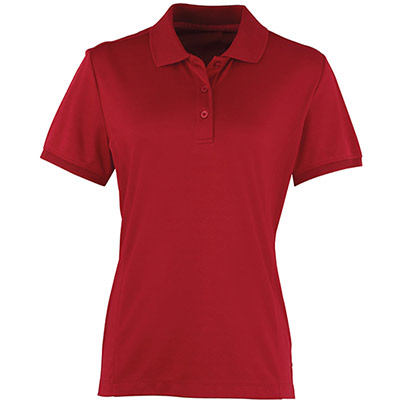 Premier Coolchecker PR616 Women’s Burgundy Polo Shirt