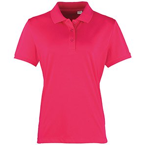 Premier Coolchecker PR616 Women’s Hot Pink Polo Shirt 2XL