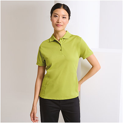 Premier Coolchecker PR616 Women’s Lime Polo Shirt