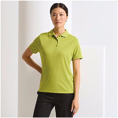 Premier Coolchecker PR616 Women’s Lime Polo Shirt