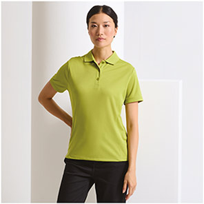 Premier Coolchecker PR616 Women’s Lime Polo Shirt