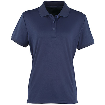 Premier Coolchecker PR616 Women’s Navy Polo Shirt