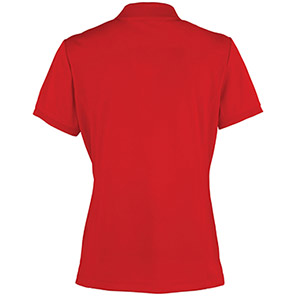 Premier Coolchecker PR616 Women’s Red Polo Shirt