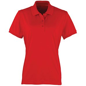 Premier Coolchecker PR616 Women’s Red Polo Shirt 2XL