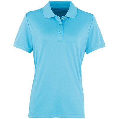 Premier Coolchecker PR616 Women’s Turquoise Polo Shirt