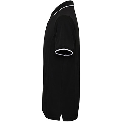 Premier Coolchecker PR618 Black/White Polo Shirt