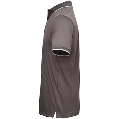 Premier Coolchecker PR618 Dark Grey/Silver Polo Shirt