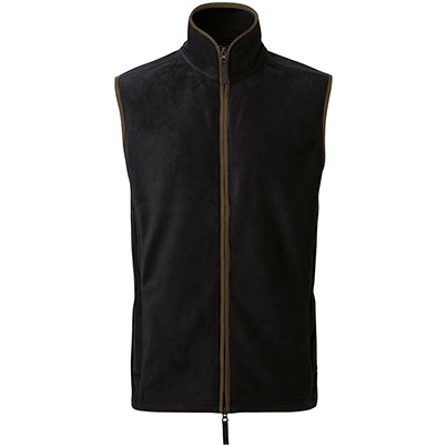 Premier Artisan PR803 Men’s Black/Brown Fleece Body Warmer