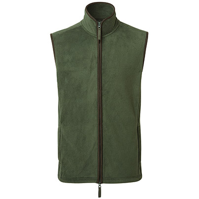 Premier Artisan PR803 Men’s Moss Green/Brown Fleece Body Warmer