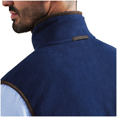 Premier Artisan PR803 Men’s Navy/Brown Fleece Body Warmer