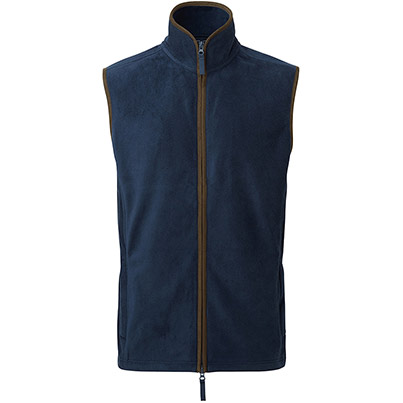 Premier Artisan PR803 Men’s Navy/Brown Fleece Body Warmer